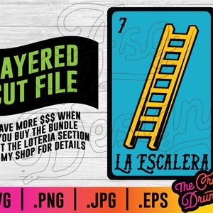 Loteria La Escalera SVG - Loteria Ladder png, Loteria PNG, Loteria PNG, Bingo Mexicano