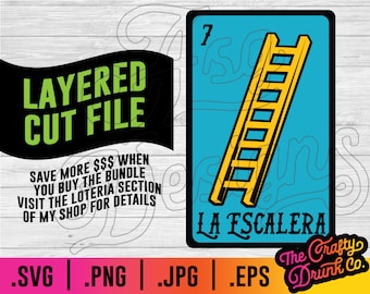 Loteria La Escalera SVG - Loteria Échelle png, Loteria PNG, Loteria PNG, Bingo Mexicain