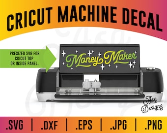 Cricut Machine Decal SVG: Money Maker Design (Digital Download)