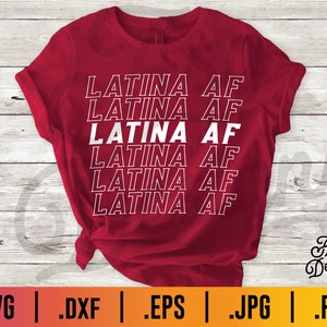 LATINA AF SVG - Bedankt tas svg, shirtontwerp, warmteoverdracht