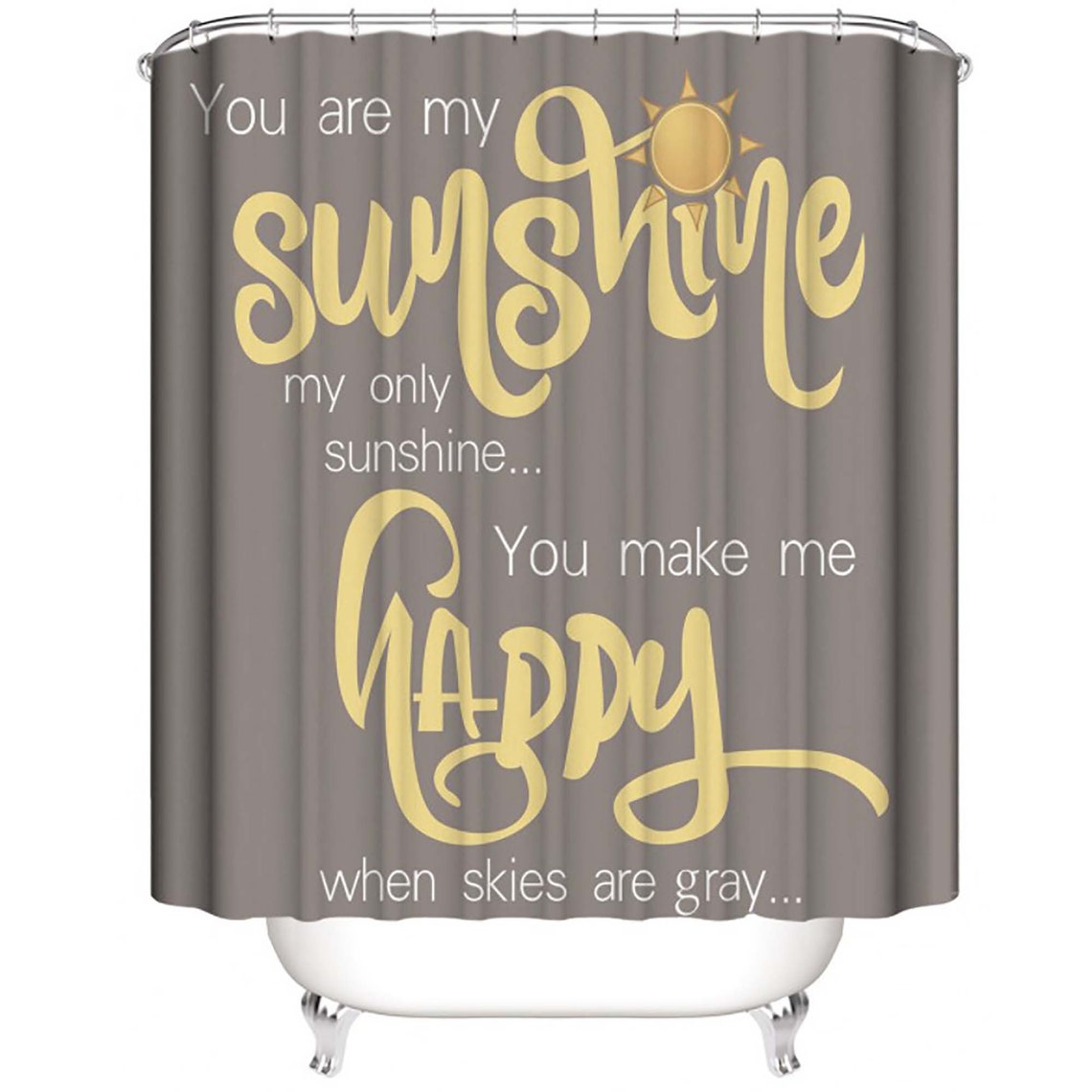 4 Piece You are My Sunshine Shower Curtain SetsBathroom Etsy