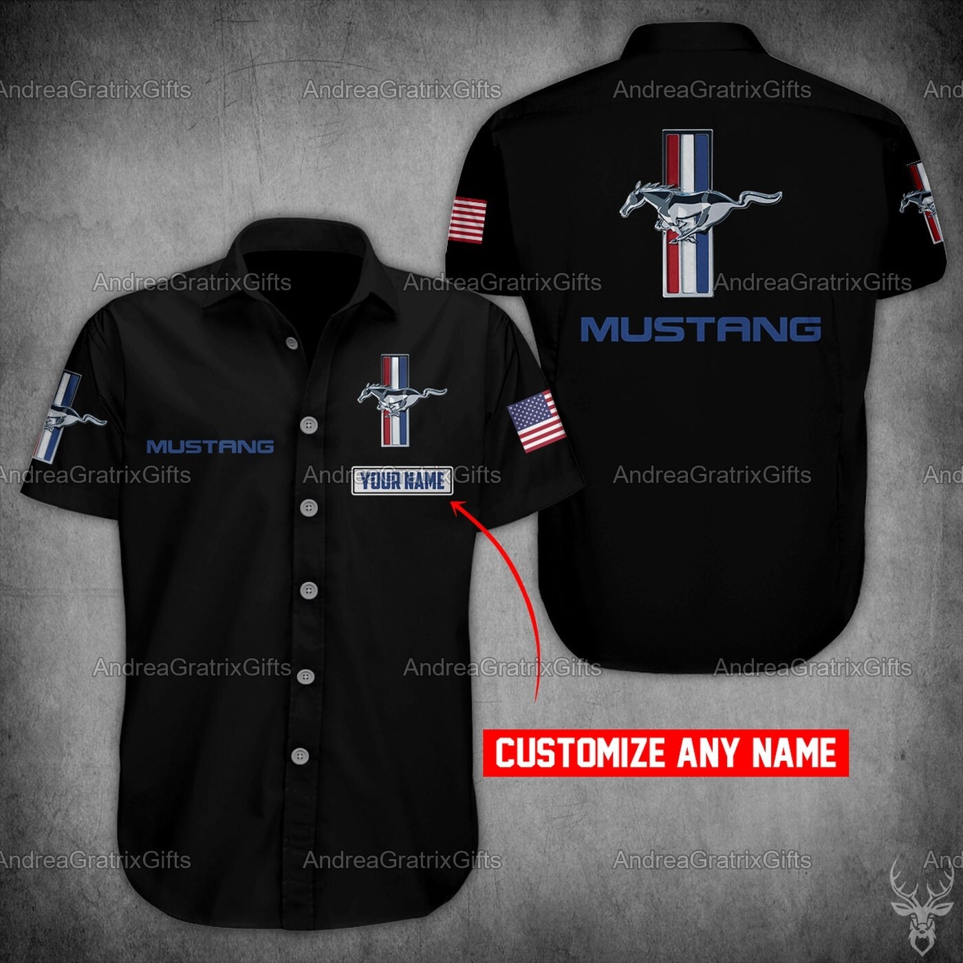 Ford Mustang Button Shirt Ford Mustang Gifts Mustang Fans Etsy