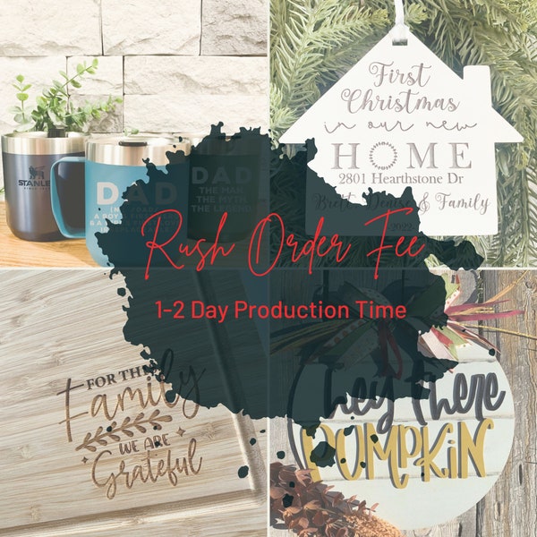 Rush Order Fee For 1-2 Day Production Time