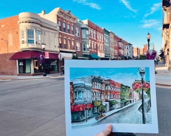 11”x14” Downtown Muscatine Painting