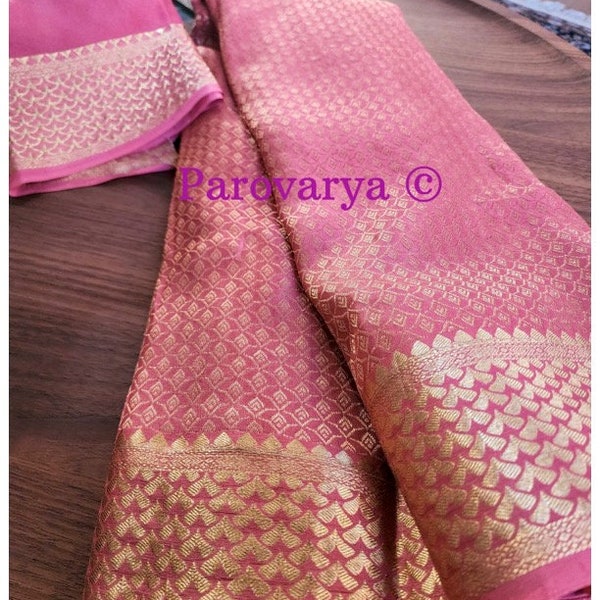 The Peach Blossom Brocade Kurta Set