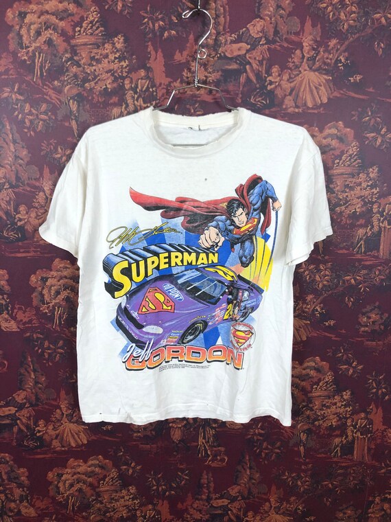 Jeff Gordon Superman 1999 nascar T shirt