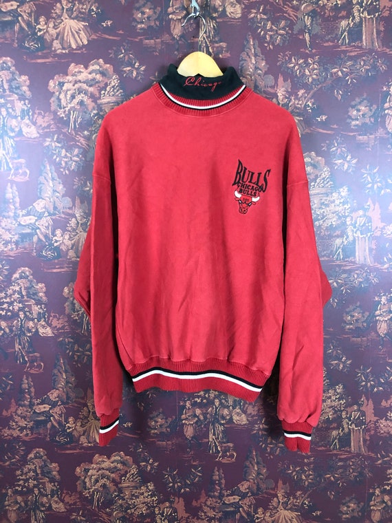 90s Chicago Bulls Turtleneck Sweatshirt