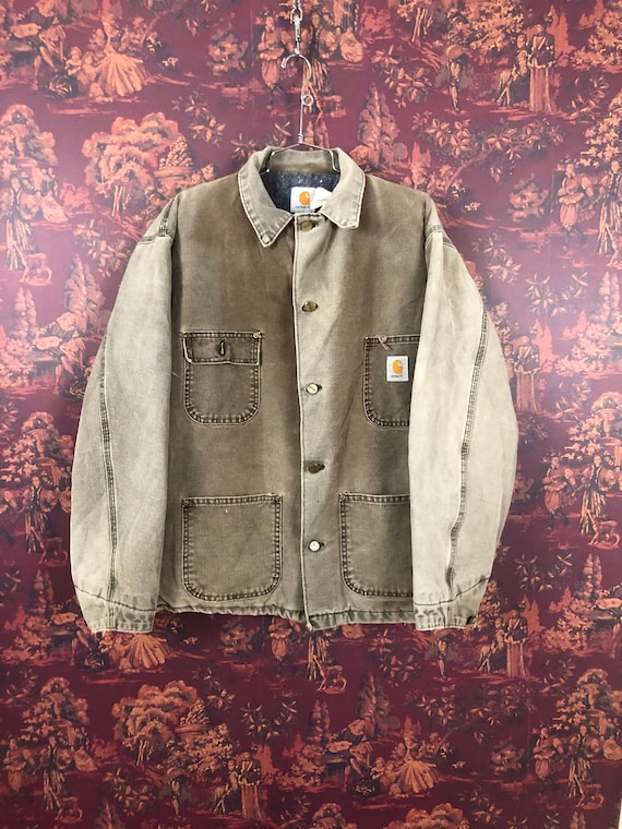 Carhartt Bucket Pocket Blanket Lined and Sun faded