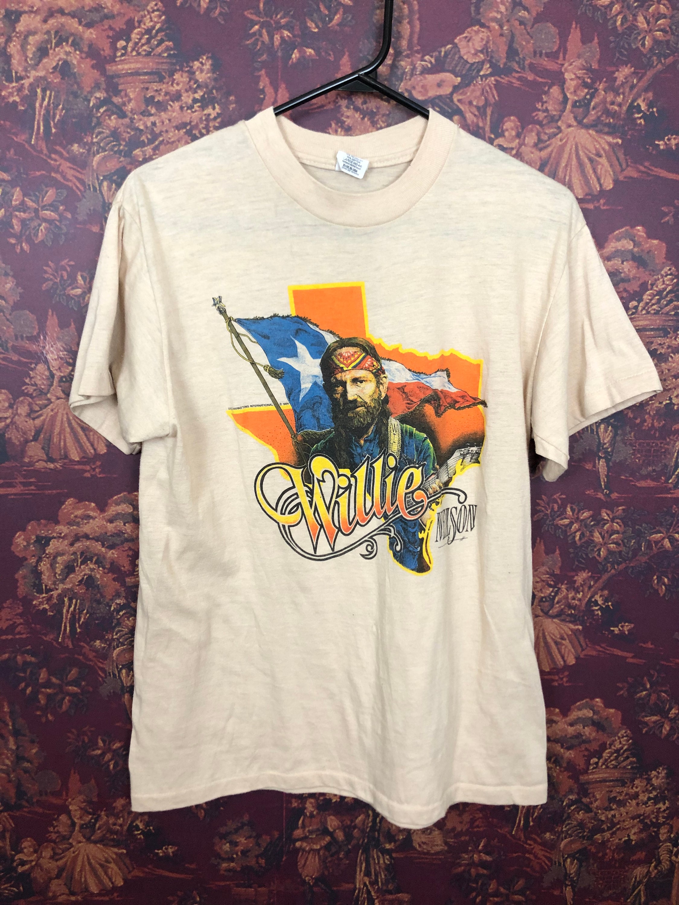 Willie Nelson 1984 tour shirt Etsy