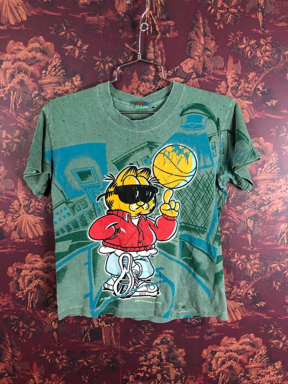 Thrashed 90s Garfield All over print