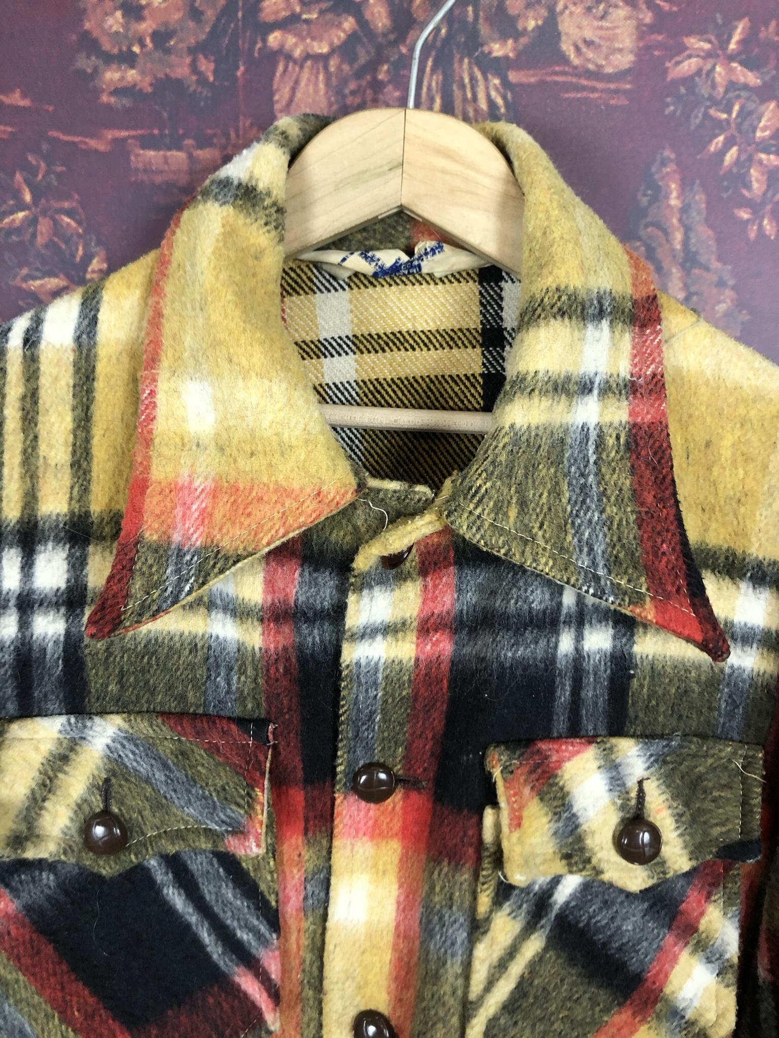 Wool Flannel Jacket Etsy