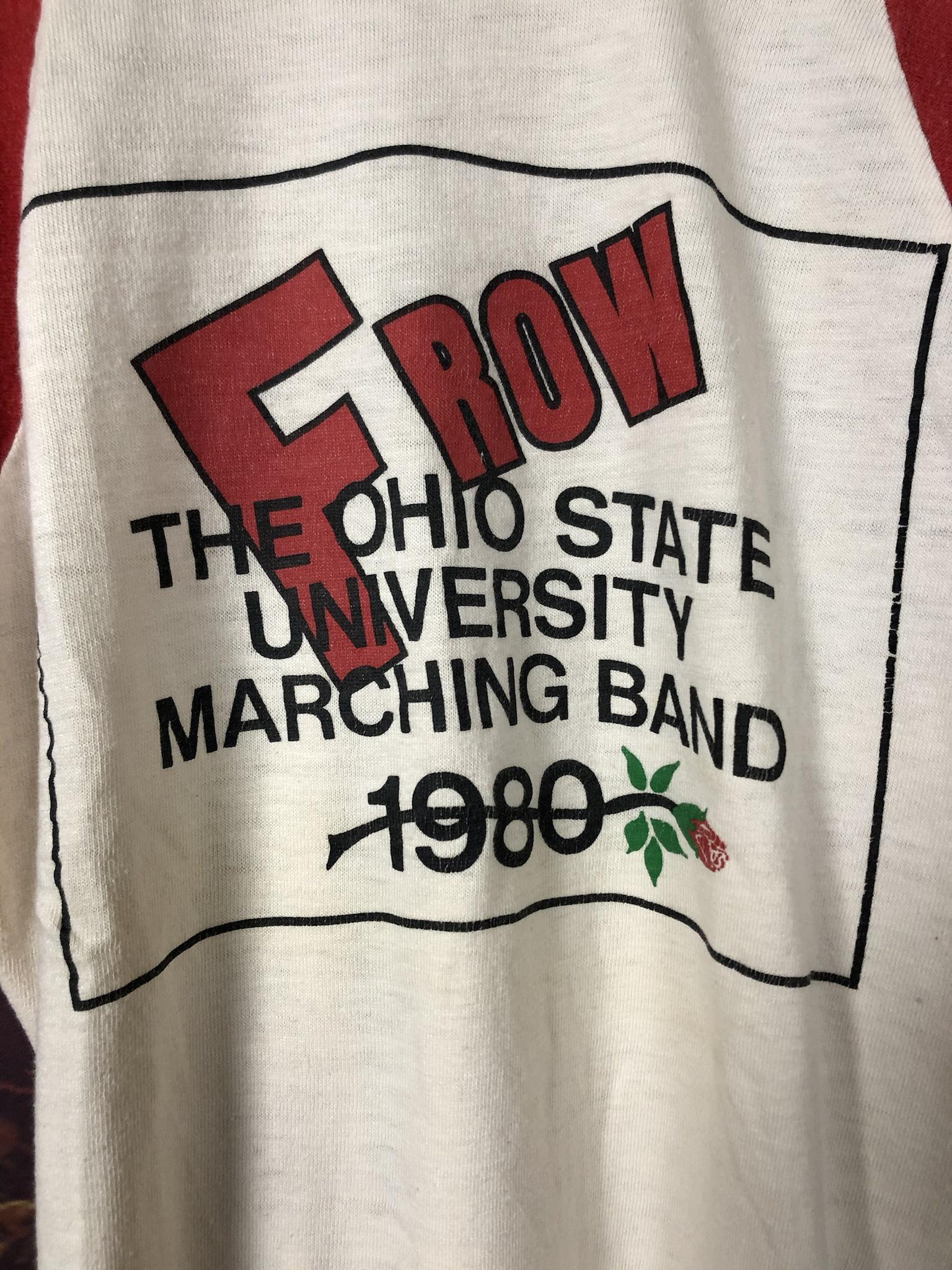 Ohio State University 1980 Marching Band Raglan Sleeve Etsy
