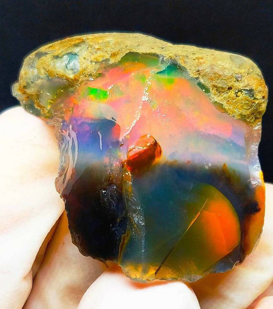 96 crt OPAL ROUGH raw rock welo fire opal rough AAA quality | Etsy