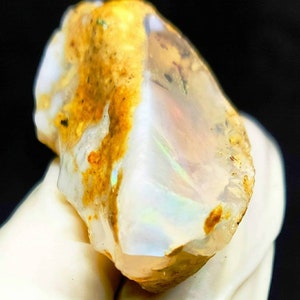 124 crt OPAL ROUGH raw rock  welo fire opal rough AAA quality opal fire rough natural Ethiopian opal raw rough usefor jewelry#51