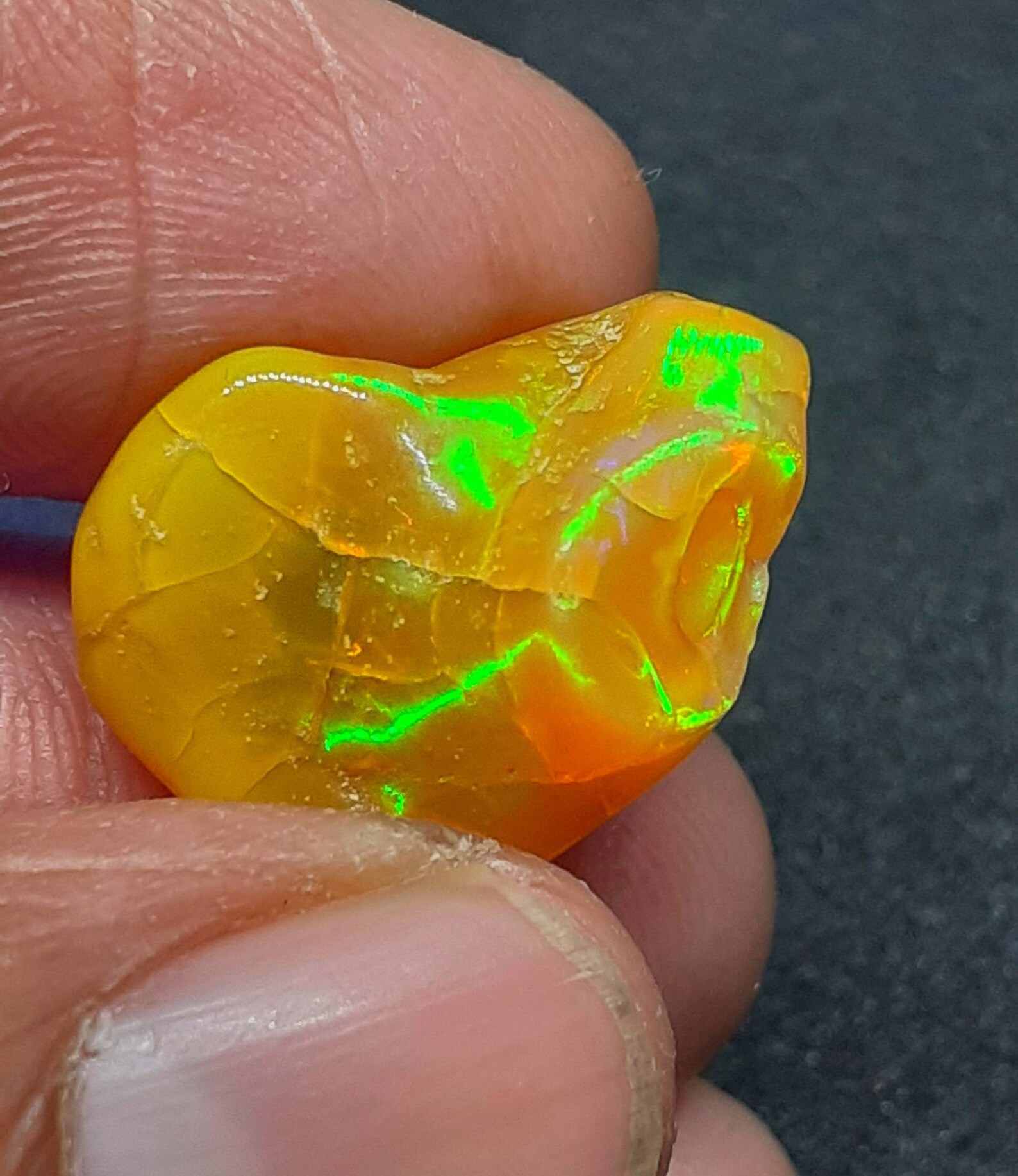 POLISHED ROUGH OPAL 11 carat natural genuine earth mine crack Etsy