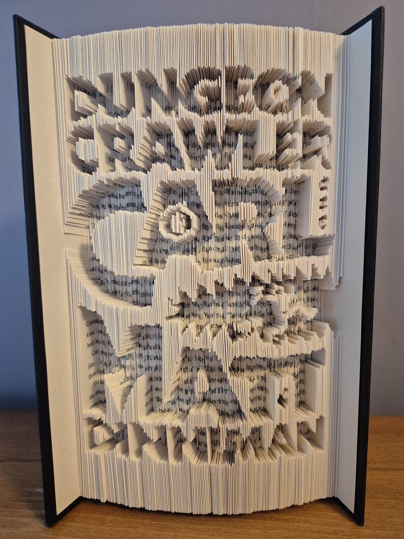 Dungeon Lettering Dungeon Crawler Carl Inspired Folded Book Art: Handmade Bookish Gift - Etsy