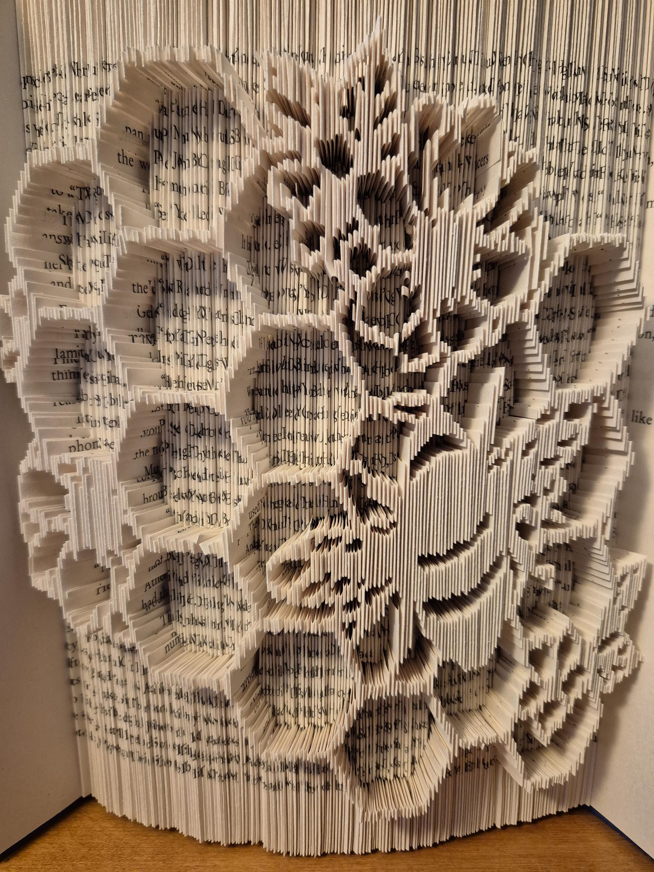 Bee and Honey Comb Folded Book Art, Unique Gift for Book Lovers ...