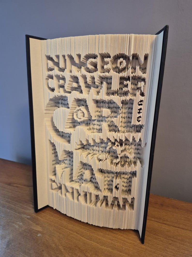 Dungeon Lettering Dungeon Crawler Carl Inspired Folded Book Art: Handmade Bookish Gift - Etsy