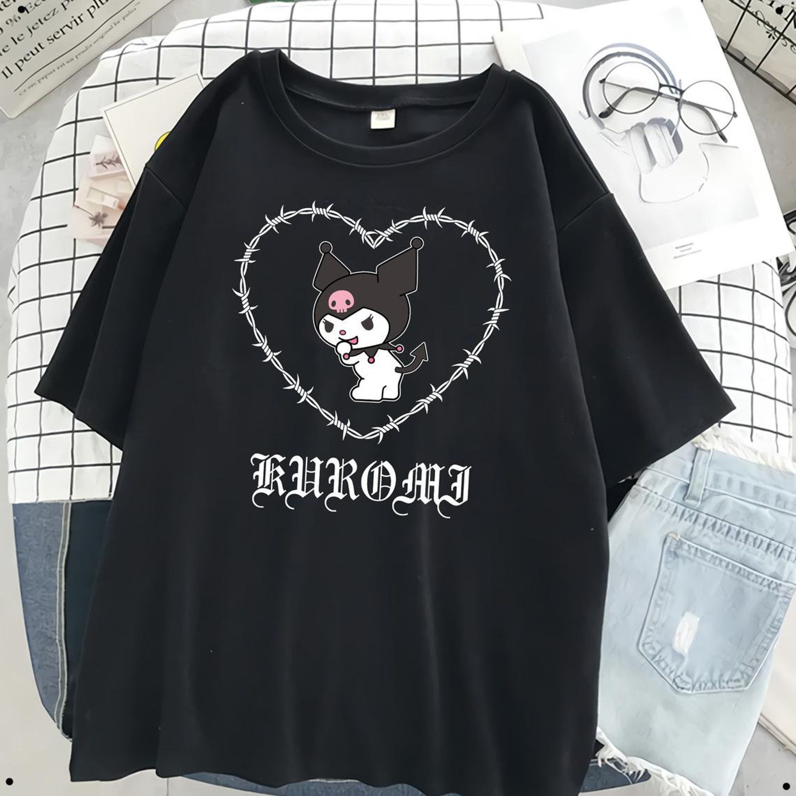 Kuromi x My Melody Sweatshirt Kuromi Sweatshirt Kuromi Ghost | Etsy