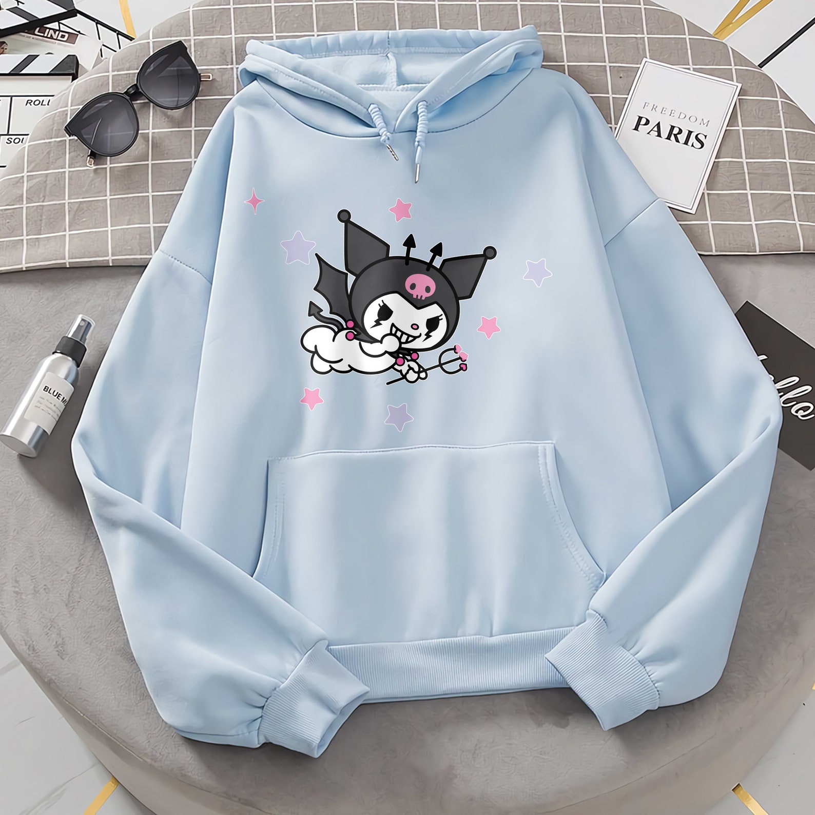 Kuromi x My Melody Hoodie Harajuku Hoodies Japanese Anime | Etsy