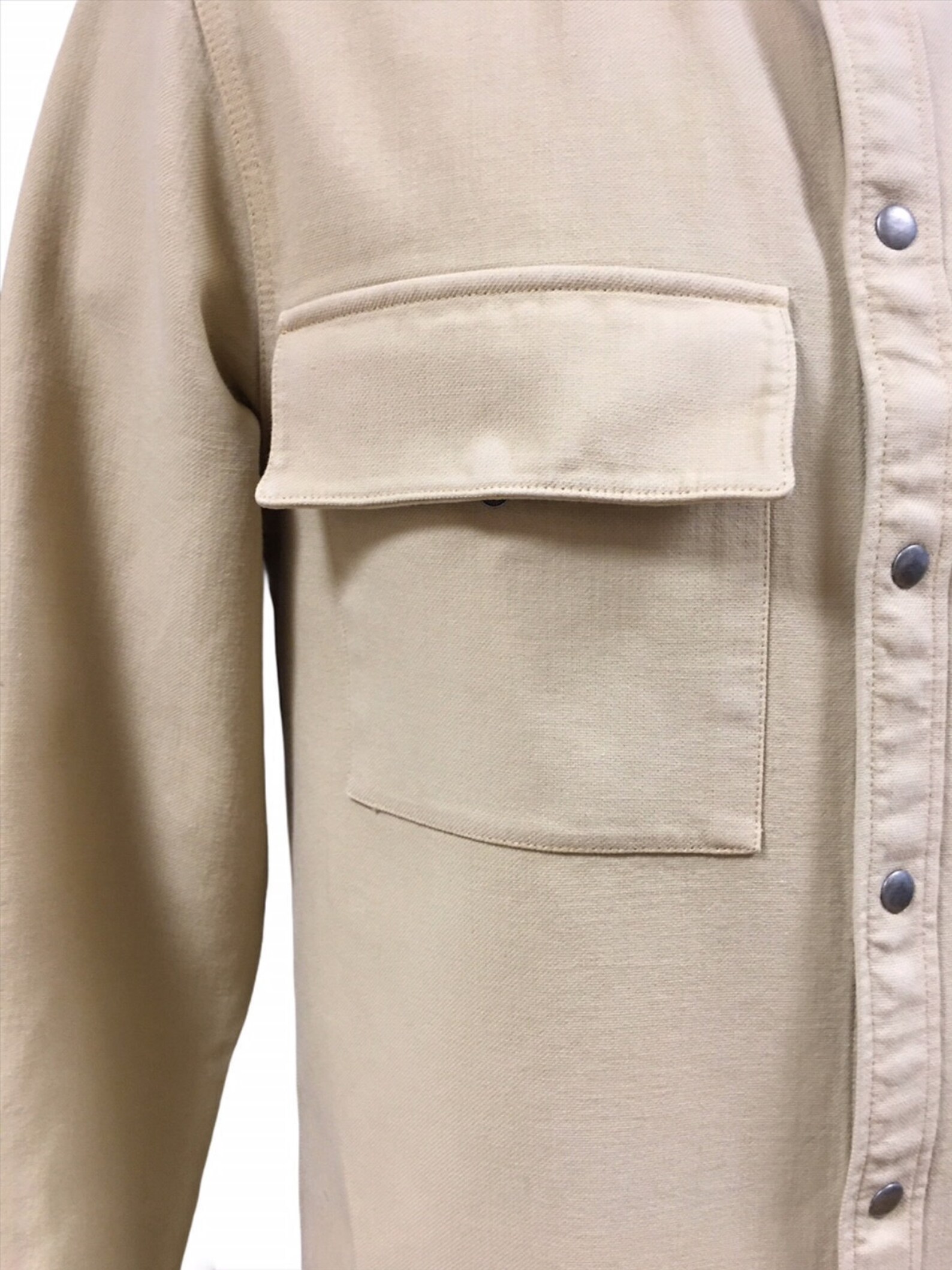 Snap Button Garment Dye Overshirt Etsy