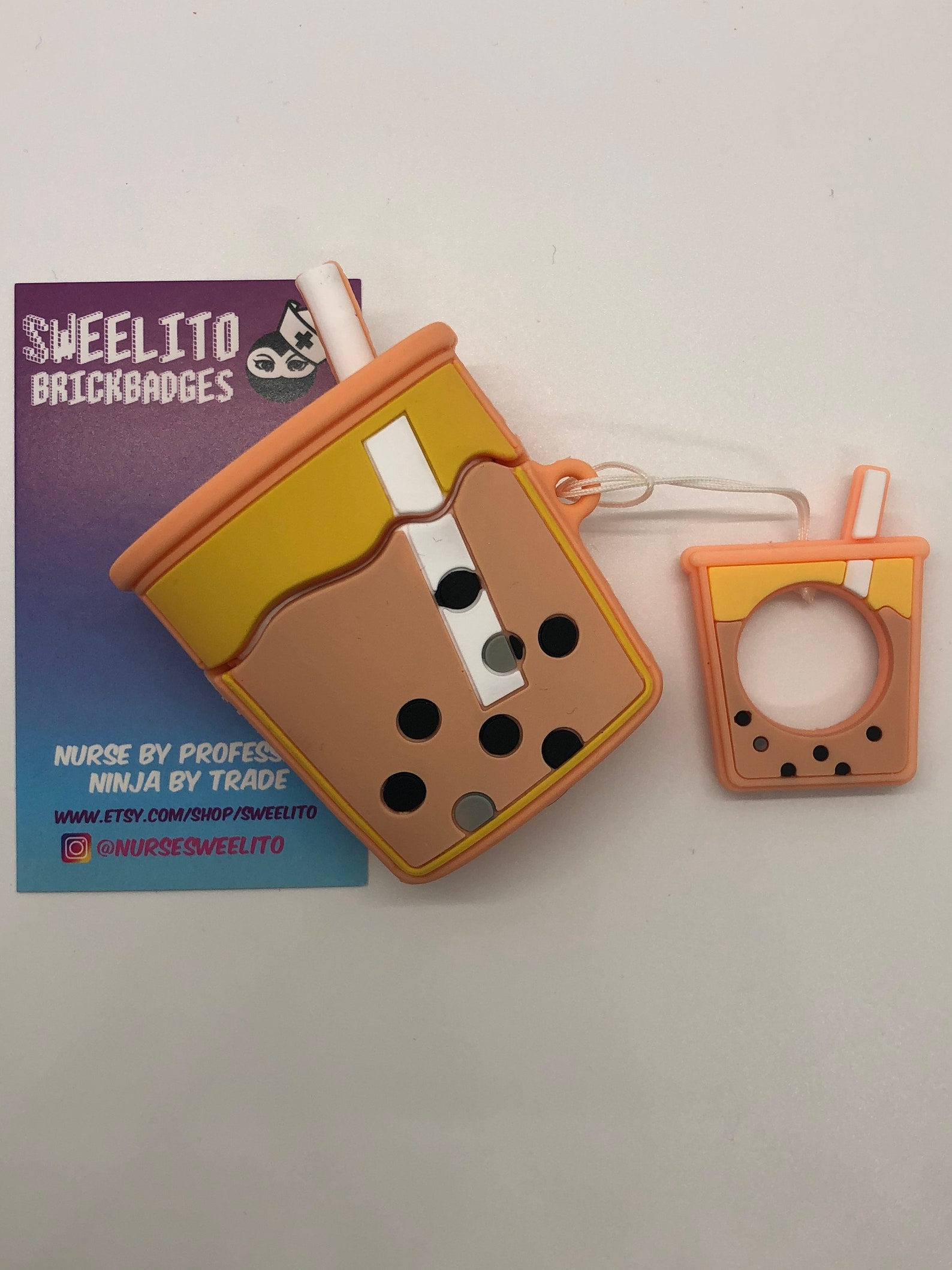 Bubble Tea Boba AirPod Case™ Disney© Super cute 3D Anime Etsy