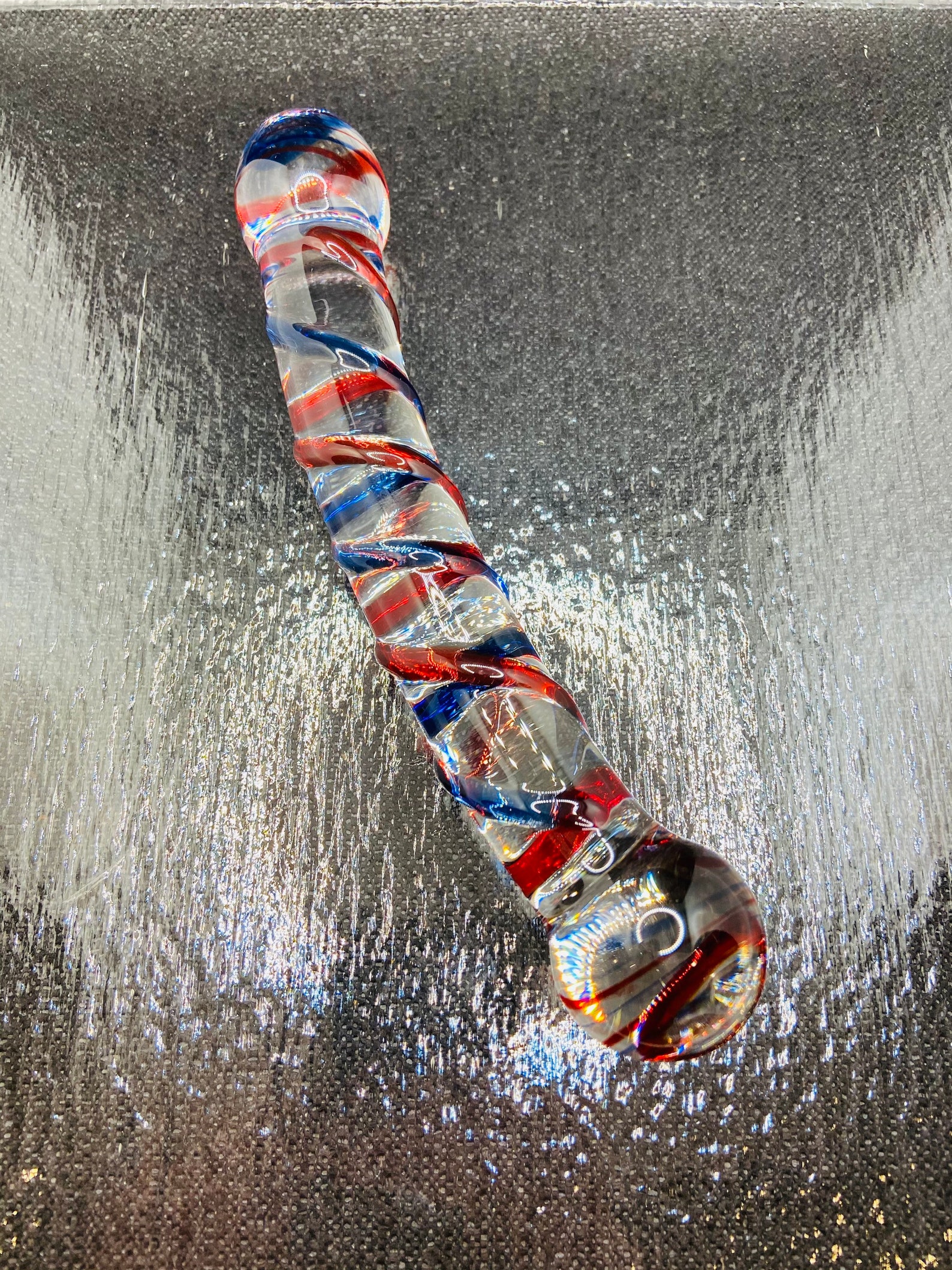8 Crafted Blue And Red Double Ended S