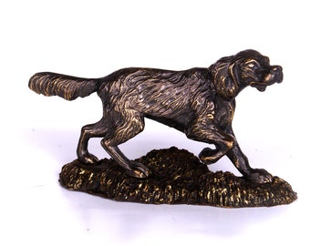 English setter - pointing /Pointer/ brass / hand-made