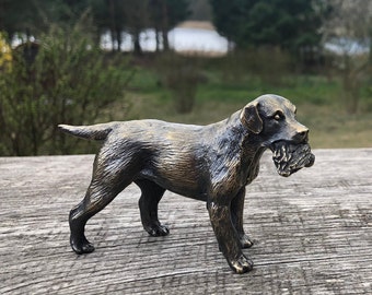 vintage ラブラドールレトリバーブロンズ像