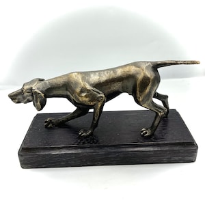 Weimaraner - pointing / Pointer / brass / hand-made