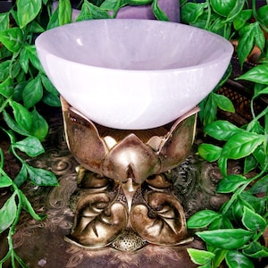 Selenit Kristall Ladeschale - 10 cm Schale für Reinigung, Chakra Heilung & Energieschutz