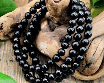 Black Tourmaline Bracelet For Psychic Protection, Crystal Bracelet, Black Tourmaline Crystal Bracelet, Protection Bracelet, Black Tourmaline