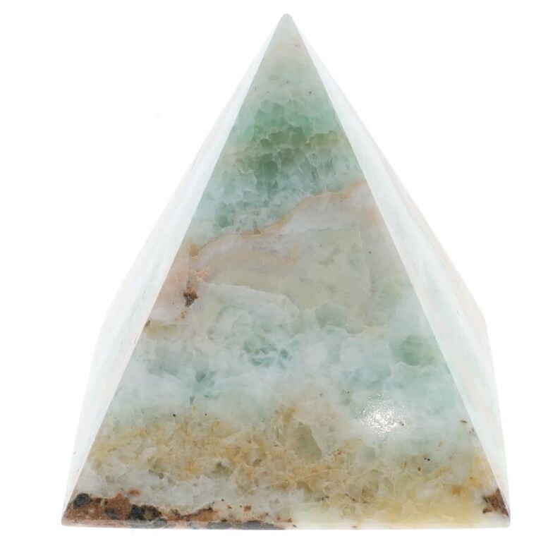 Triangular Pyramid Calcite Carribean Calcite Pyramid (green) - 30-40mm Wide - Etsy