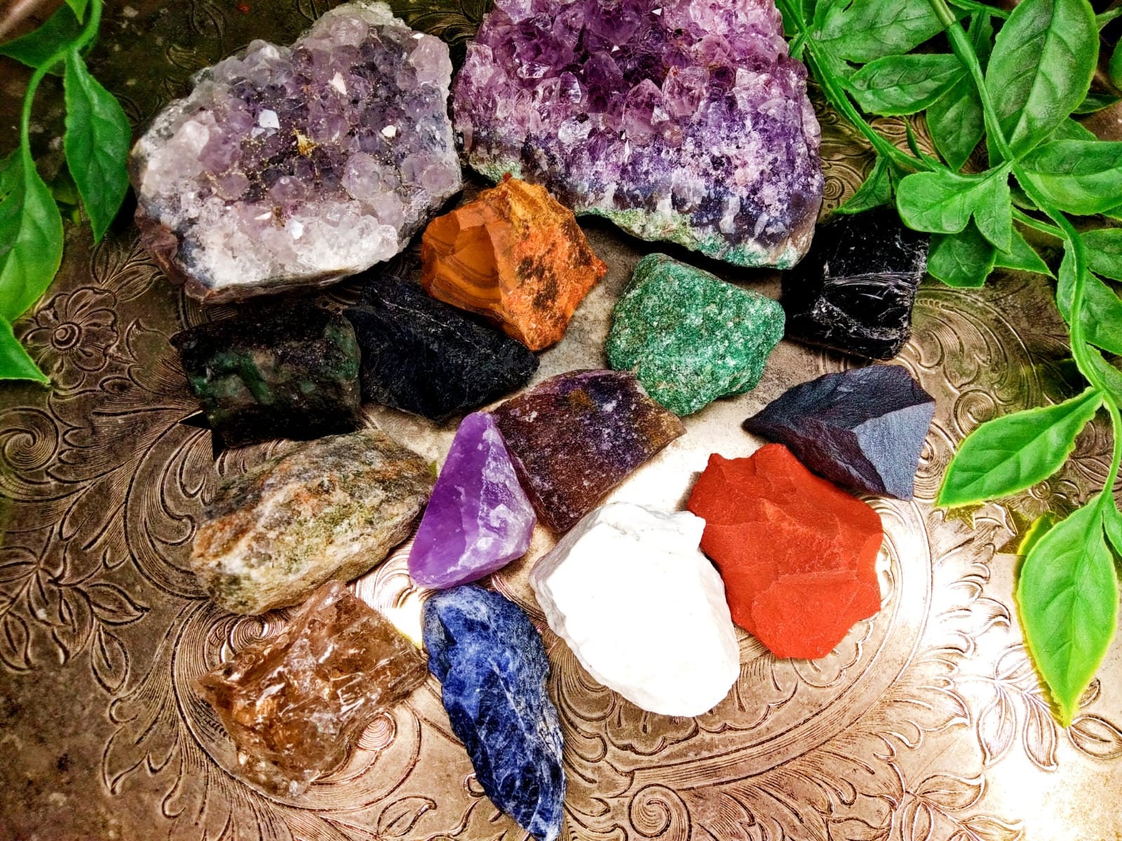 Set of 24 Raw Crystals Untreated Crystals Raw Stones Raw Etsy