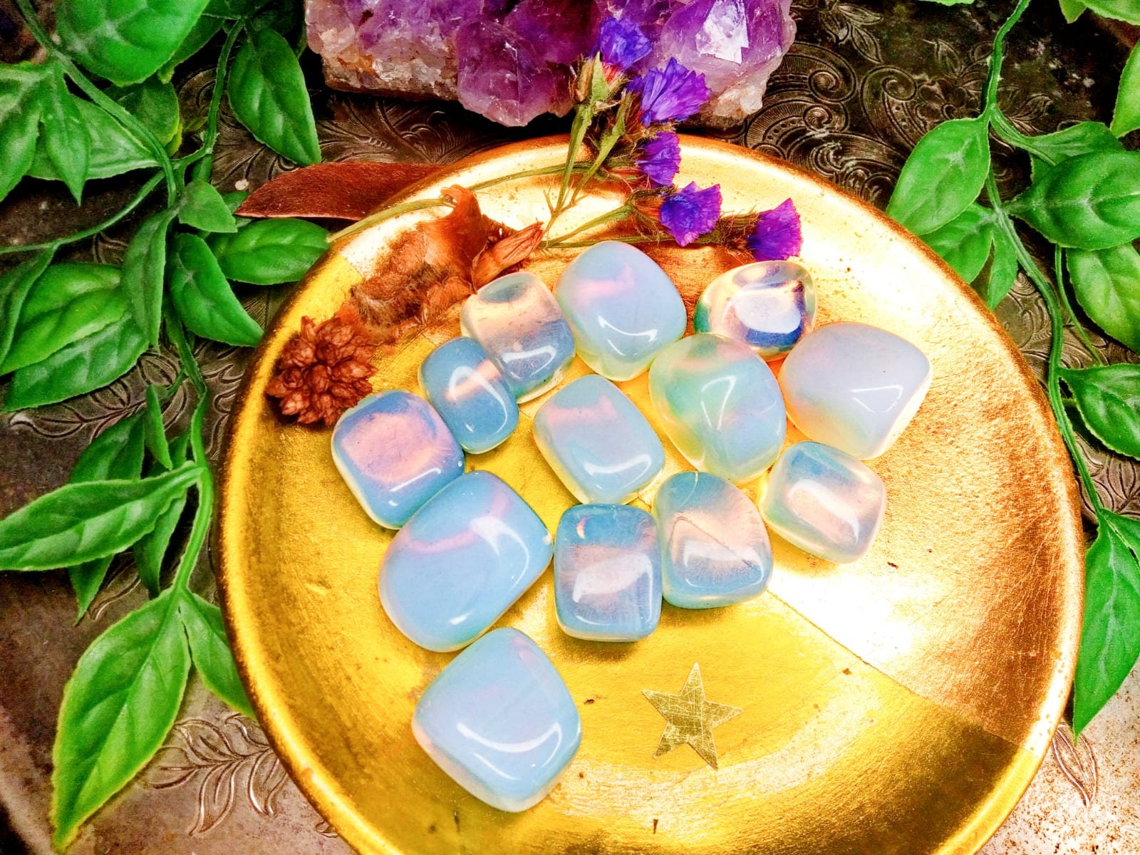 Moonstone Crystal 4 x Crystals Healing Set For Enlightenment Etsy