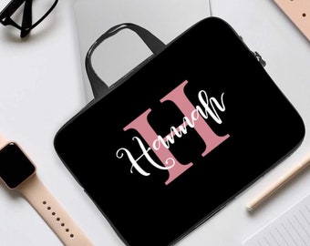 personalised laptop case with handle