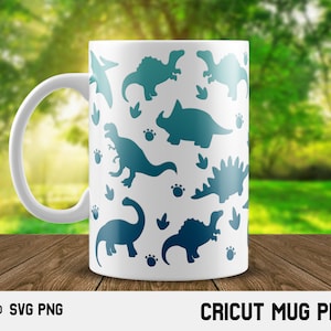 Cricut mug press svg Design for Infusible Ink Sheet,Dino svg, Mama Saurus svg, Jurassic svg, Dinosaur svg, Cute Dinosaur, mug press wrap