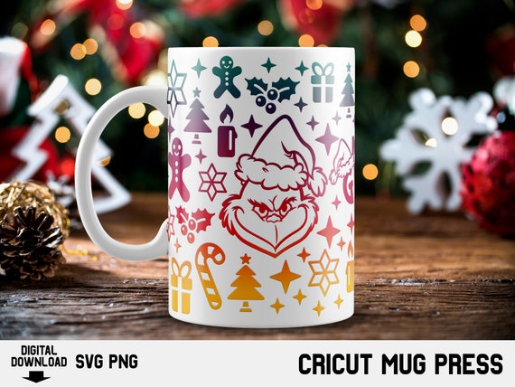 Buy Cricut Mug Press Svg Design for Infusible Ink Sheet, Grinch Svg,  Christmas Grinch Svg, Christmas Cut File, Christmas Svg, Mug Press Wrap  Online in India 