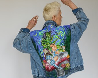 Nude Denim Jacket - Etsy