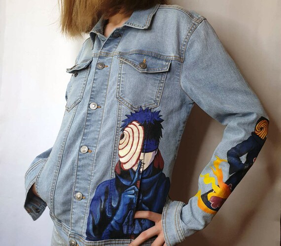 Anime Jacket Hand Painted Jacket Jean Jacket Custom. Anime - Etsy Denmark