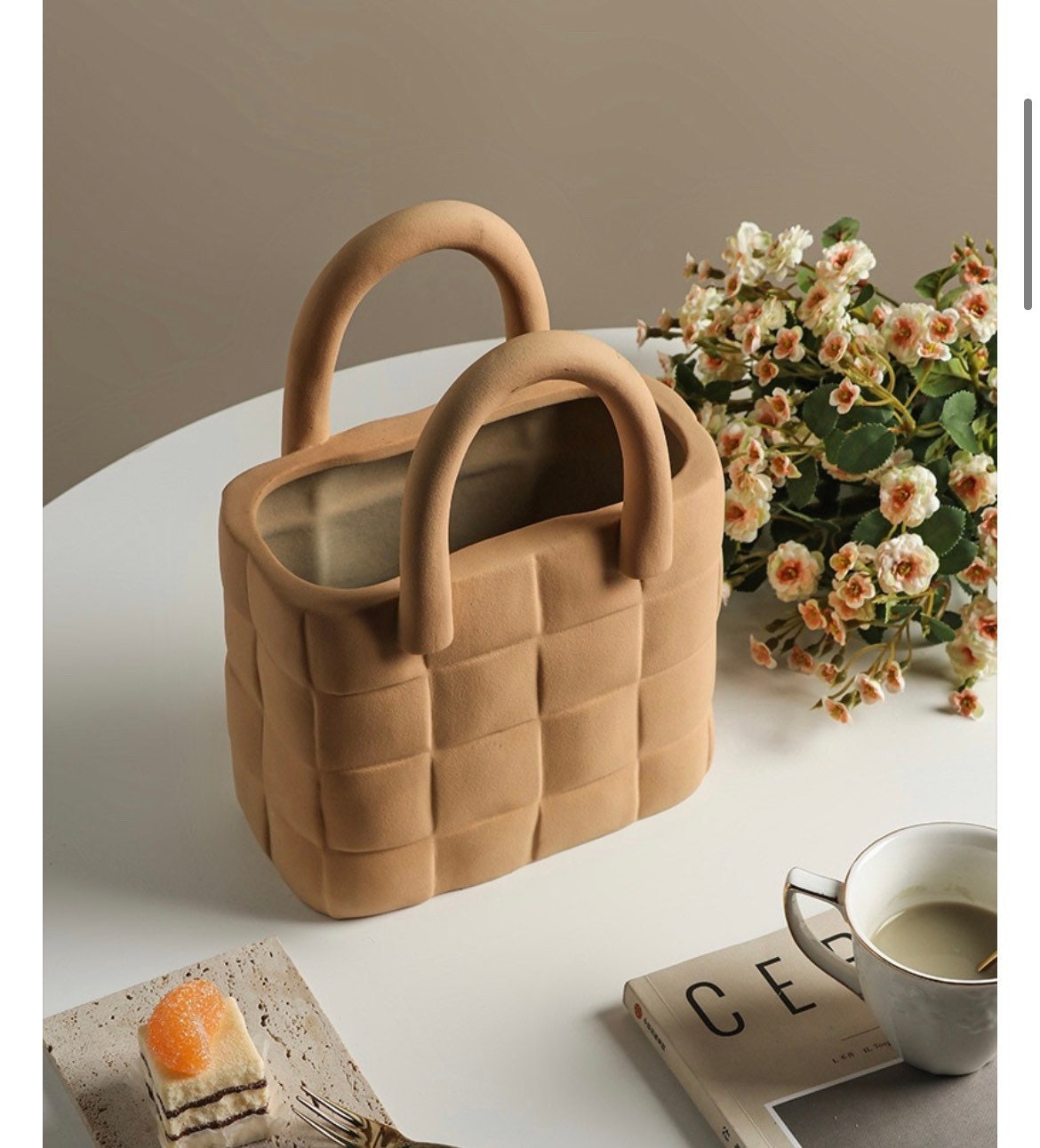 Handbag Vase Nordic Creative Vase Unique Vase Pampass Etsy UK