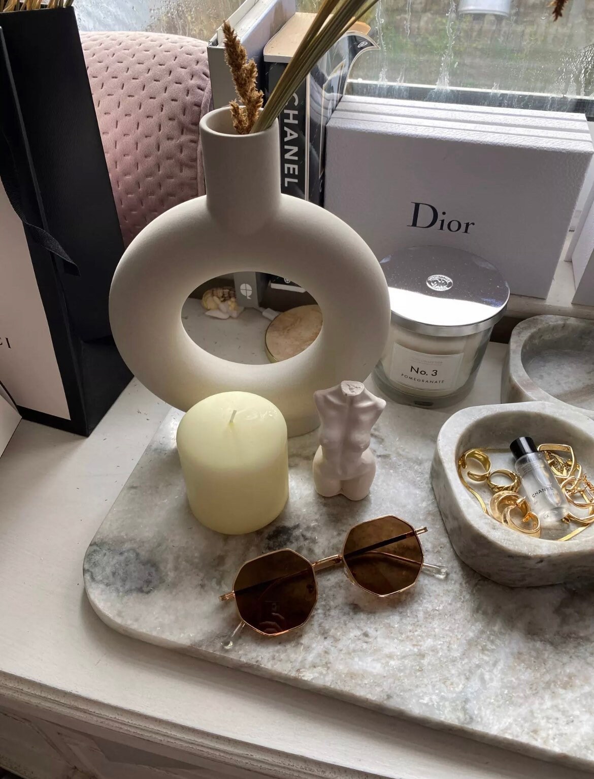 Nordic Ceramic Donut Vase Clay Doughnut Vase off White Vase Etsy UK