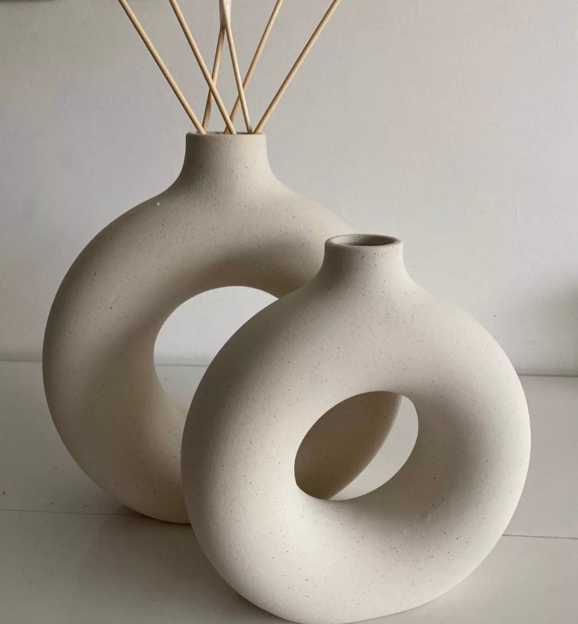 Nordic Ceramic Donut Vase Ring Vase Vase Hollow Vase Etsy UK