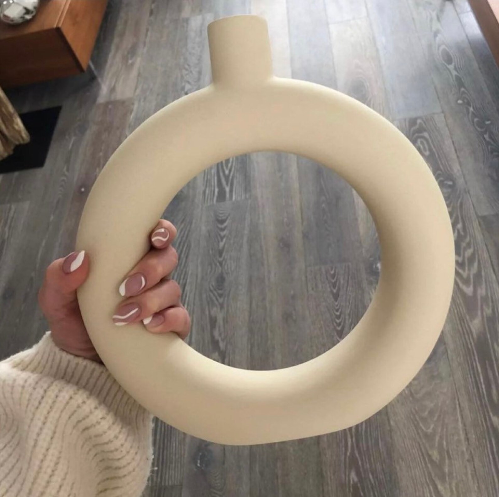 Donut Vase Große Donut Vase Minimalistische Vase Etsy.de