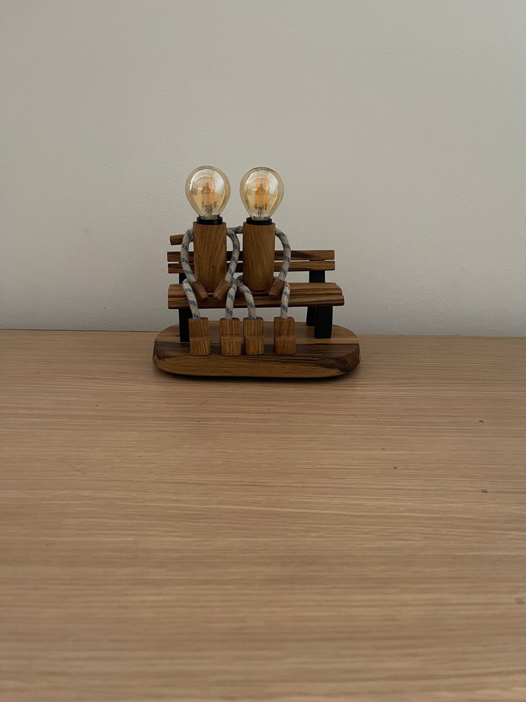 Table Lamp Gift Wedding Gift Anniversary Gift Beech Lamp - Etsy