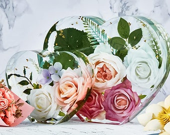Personalisierte Hochzeit Blumen Erhaltung, Hochzeitsdeko, Brautgeschenk, Geburtstagsgeschenk, Boho, Haus Dekor, Hochzeitsgeschenk, personalisiertes Geschenk