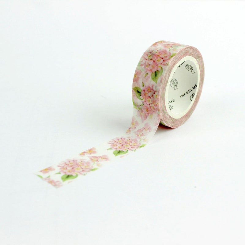 Pink Floral Washi Tape - Etsy