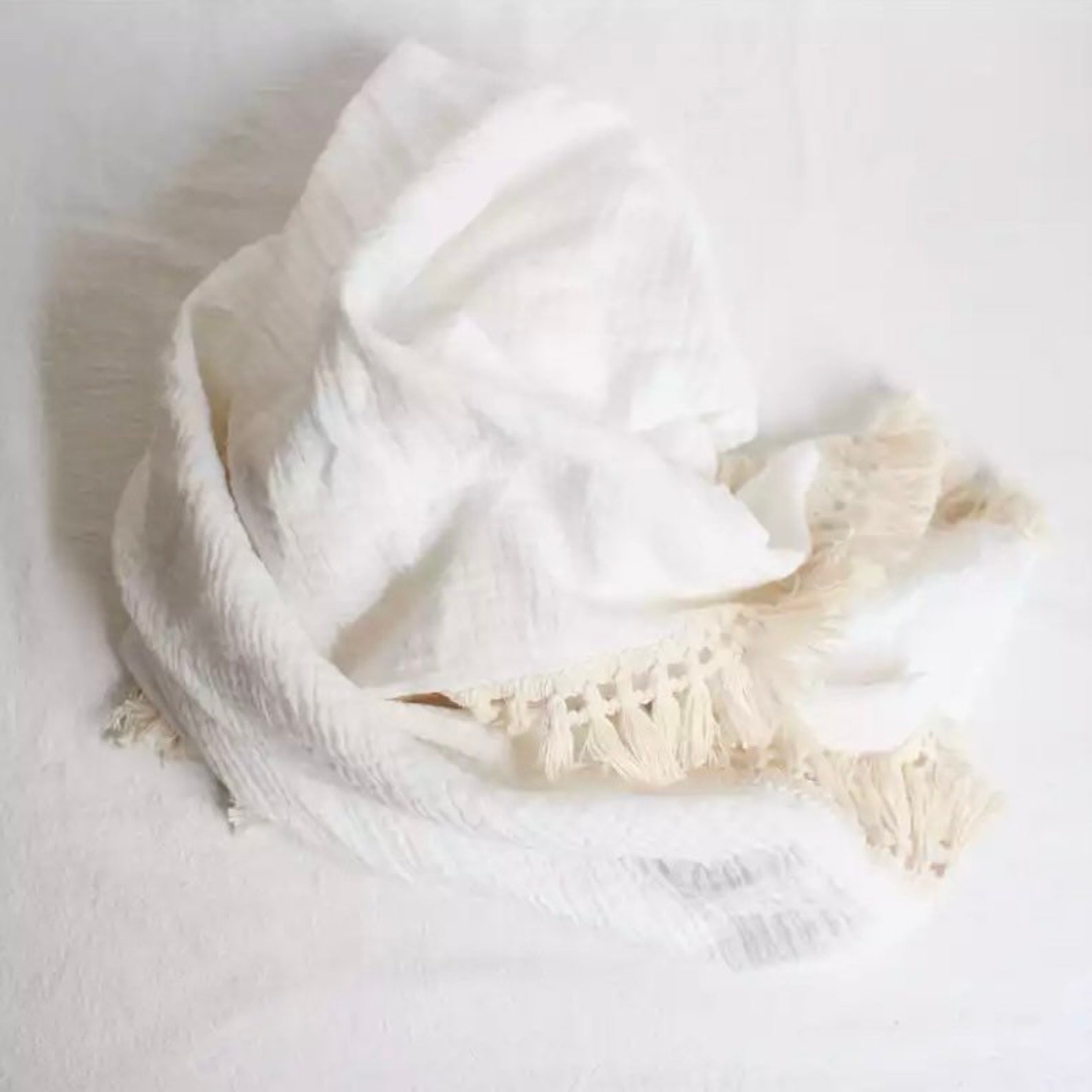 Tassel Fringe Large Swaddle Blanket Baby Summer Cool Etsy