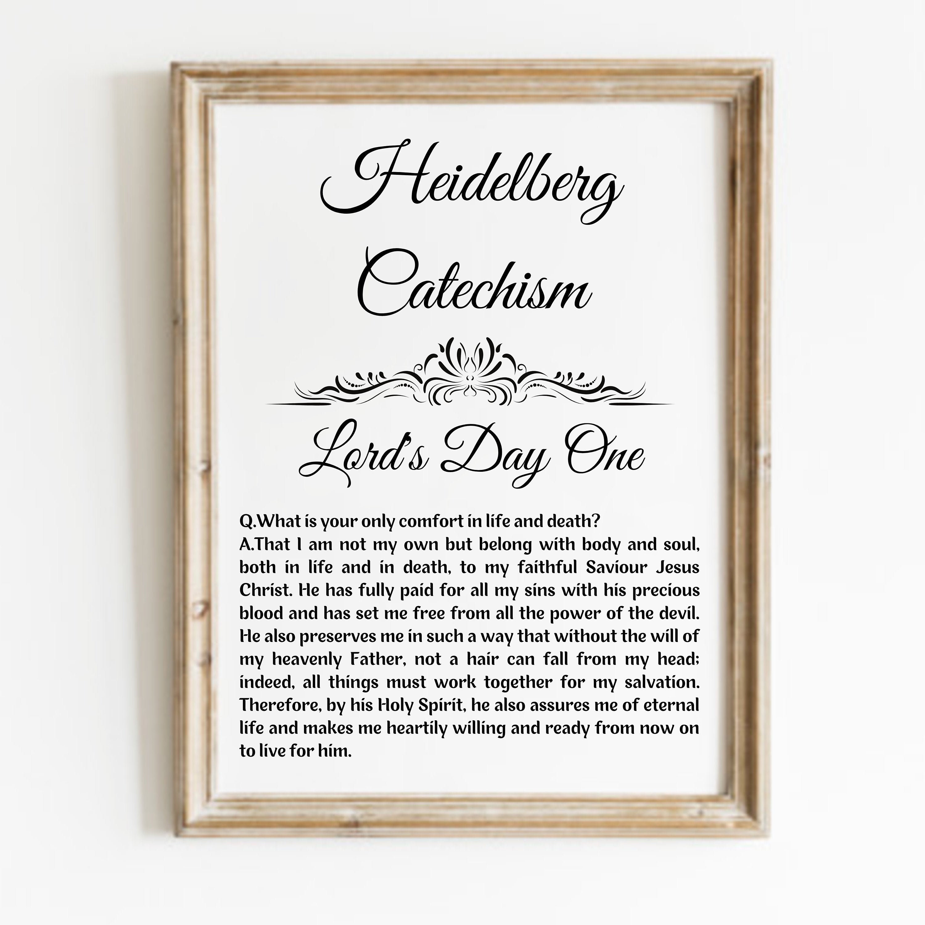 Heidelberg Catechism Reformed Theology Gift Theological Etsy