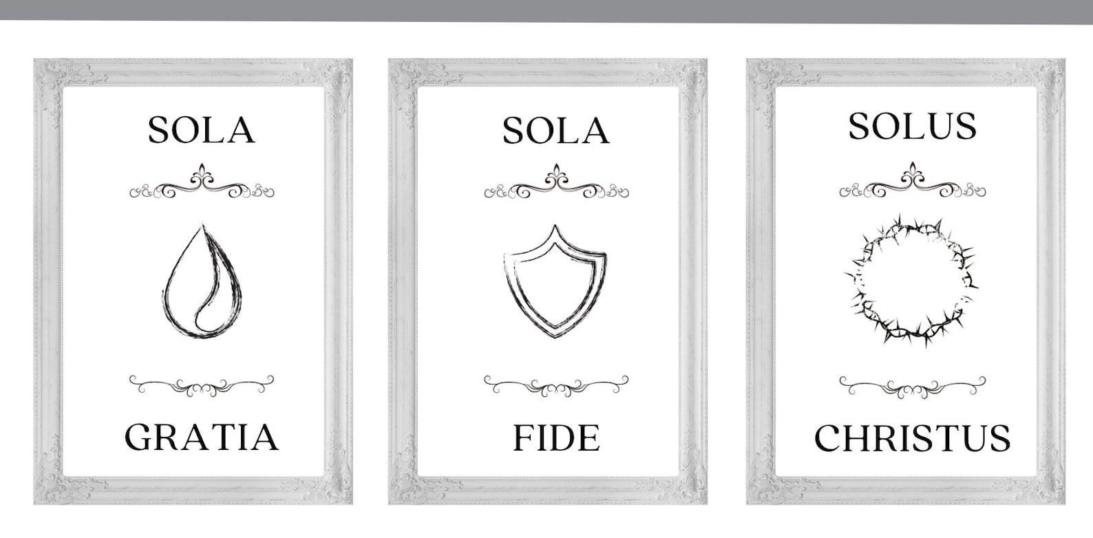 Five Solas Wall Art Five Solas Prints 5 Solas Wall Art 5 | Etsy